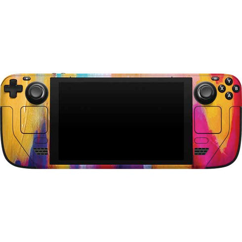 Etta Vee Multicolor Brush Stroke Steam Deck Handheld Gaming Computer Skin